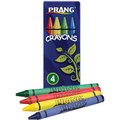 Prang Crayons, Nontoxic, Tuck Box, 4/PK, Green/Red/Yellow/Blue 4PK DIXX150